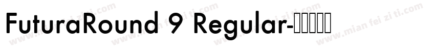 FuturaRound 9 Regular字体转换
